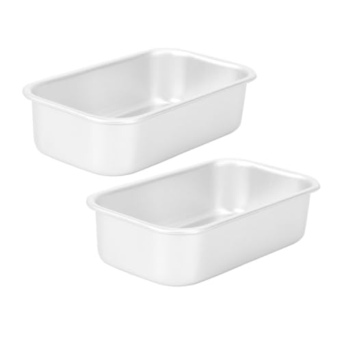 ELAYARD 2pezzi Stampo Per Torta in Lega Di Alluminio Teglia Per Dolci Da Forno Accessori Da Cucina Per Cheesecake e Budini Resistente Alle Alte Temperature Sicuro Per Alimenti