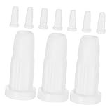 GLEAVI 10 Stück Krippenzubehör Rollenrollen Für Möbelräder Radstopper Für Bürostuhl Radstopper Für Kühlschränke Möbelrad-beinhalter Radstopper Für Schreibtischbett Weiß Plastik