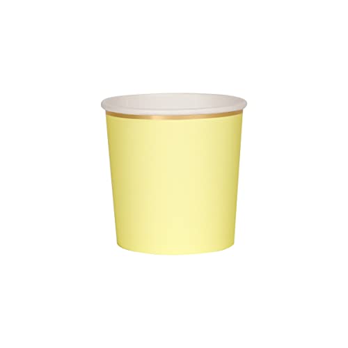 Meri Meri Pale Yellow Tumbler Cups