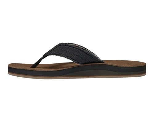 Image of Sanuk Mens Fraid Not Soft Top | Flip Flops for Men | Mens Sandals | Beach Sandals | Supportive & Lightweight | Comfort Footbed