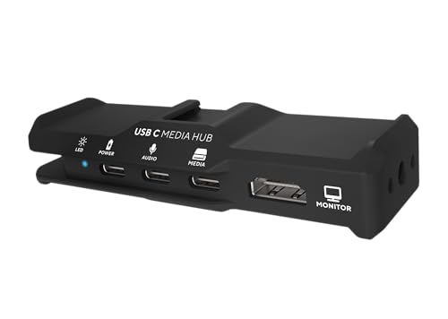 KONDOR BLUE | USB-C Media Hub for iPhone 15/16 | Mobile Video Rigs, Full Sized HDMI for Video Monitoring & Workflows | Raven Black