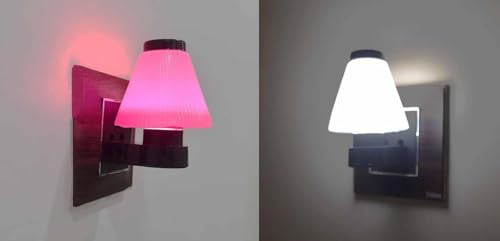 Image of GURUSOAMI Small lamp Type 2 Pin Night Lamp 0.5 Watt Plug & Play Bulb for Bedroom, Living Room, Zero Watt Light Direct Socket use for Night (Pink /White, 2, Count)