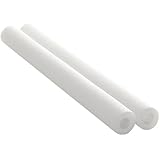 Hollowfly 2 Pack Jumbo Pool Noodles Floating Pool Noodles Foam Tube Large Hollow Floating Training Device Swimming Craft Projects Padding Bumper(50 x 4.5 Inch,White)