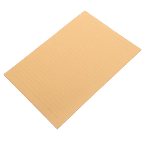 STOBOK 50 シート レター 用紙 封筒 パッケージ スク ブック ブラウン