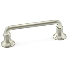 Richelieu BP873195 Toulon Collection Brushed Nickel Cabinet Handle 3 inch Center to Center Round Cabinet Pull, Traditional Drawer Pull for Kitchen, Bathroom, and Dresser, 1 Pack
