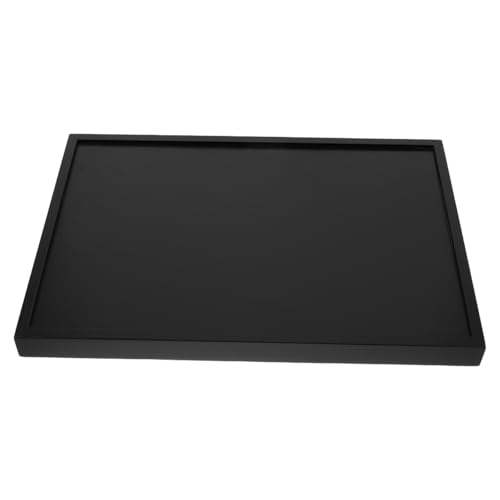 VALICLUD Solid Wood Tea Tray Rectangular Serving Tray for Tea Ceremony Appetizers Fruit Coffee Table Display Black Wood Rectangle Food for Home Restaurant Desktop Use 15.74 X 11.02 X 1.14 in by VALICLUD - Used condition - Image 9
