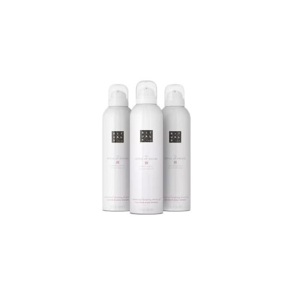 RITUALS The Ritual of Sakura Vorteilspack mit 3 x Duschschaum | Duschgel mit Kirschblüten und Reismilch | zarter, blumiger Duft | Vorteilspack 3 x 200 ml