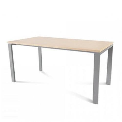 Rocada Schreibtisch Total BxTxH 160x80x73cm Gestell grau Platte Melami
