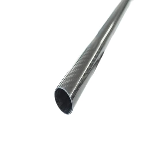 1Pcs Length 500mm Carbon Fiber Tube OD40mm 42mm 44mm 45mm 46 48mm 50mm 55mm 60mm 64mm High Strengh Roll Wrapped Shaft Carbon Fiber Square Tube(46x44 Glossy)