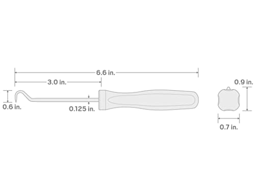Image of TEKTON 90-Degree Pointed Hook (1 /8 x 3 in. shank) | PNH21104 | Made in USA