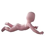 ❃【Maniquí infantil tumbado en el suelo】: nuestro soporte de exhibición para bebé está hecho de plástico, con una forma realista y linda que puede mostrar perfectamente el efecto de la ropa.