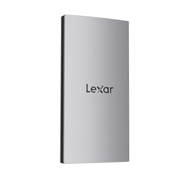 Lexar ES3 1TB SSD Esterno, SSD Portatile USB3.2 Gen2, PSSD fino a 1050MB/s lettura, 1000MB/s scrittura, unità a stato solido esterna compatibile con iPhone serie 15/Mac/PS5/XBOX(LES3XXX001T-RNSNG)
