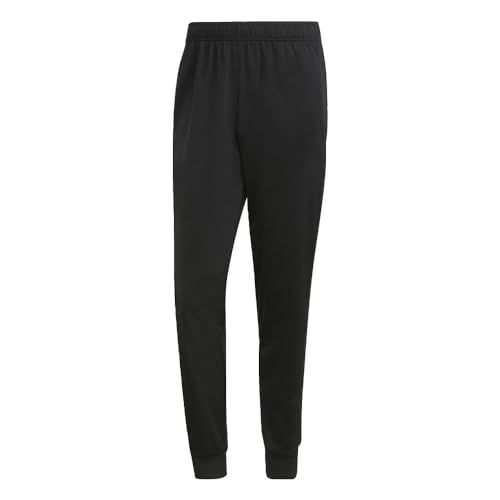 Image of adidas Men's Mid Rise Essentials Warm-Up Slim Tape 3-Stripes Tracksuit Bottoms