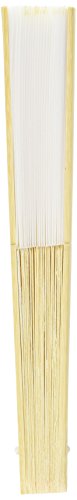 FASHIONCRAFT 6208 Elegant Fabric Fan Favors, Beach Themed Favor, Gift Favor, Wood Folding Fan, Pack of 1 - Thumbnail 2