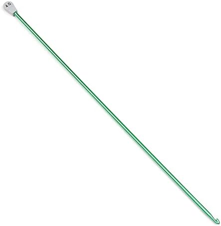 Coopay Tunisian Crochet Hook 8.0mm UK, Long Crochet Hooks for Tunisian, Tunisian Hooks Extra Long 35cm for Beginners, Metal Tunisian Knitting Needles for Tunisian Afghan Crochet Project