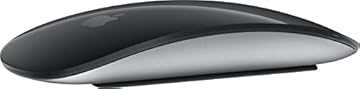 Apple Magic Mouse: Bluetooth, ricaricabile. Compatibile con Mac o iPad; Nero, superficie Multi-Touch