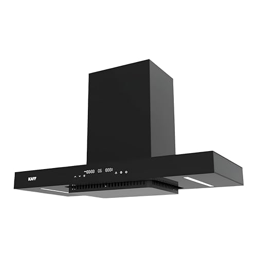 KAFF-PROFORM-90-Suction-1280-m3h-BLDC-Motor-Filterless-Smart-Auto-Clean-Intuitive-Display-Panel-4-Dimensional-Auto-Suction-Opening-System-90cm-wallmount-Chimney-Black