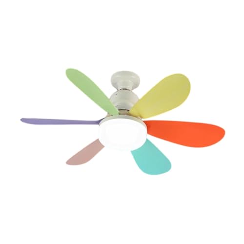 Image of bnf E26 Socket Fan Light 6 Fan Blade 30W Dimmable for Living Room Garage Bedroom Colofulhome & Garden | Lamps Lighting & Ceiling Fans | Ceiling Fans