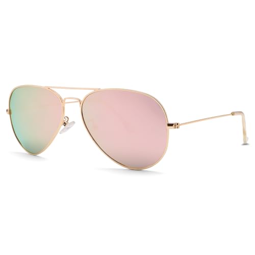Image of Pro Acme Aviator Sunglasses for Men Women Classic Polarized UV400 Protection