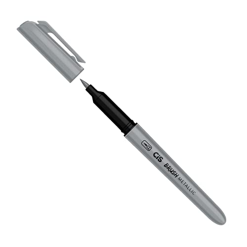 Caneta pincel Brush Metálico com 6 cores Cis