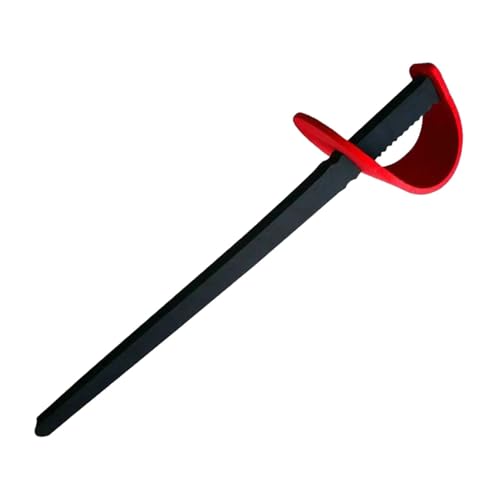 F Fityle Esgrima Espuma Práctica Esgrima Sable Entrenamiento Ligero Ayuda de Entrenamiento para Principiantes para jóvenes esgrimistas Niños, Rojo