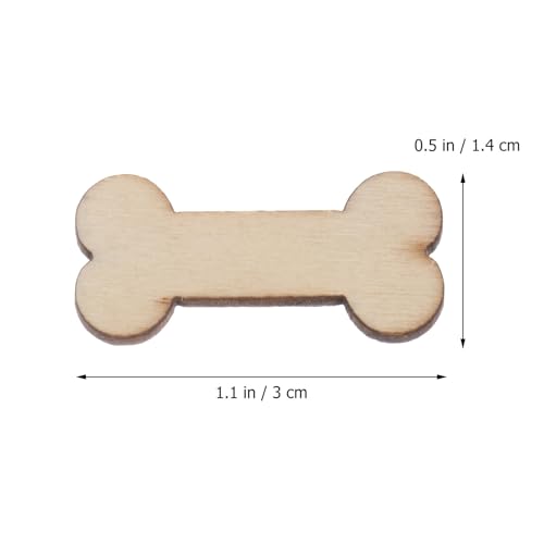 NUOBESTY 50 Stück Unfertige Hundeknochen Aus Holz Ideal Zum Bemalen Und Dekorieren Für DIY Projekte Basteln Und Holzhandwerk Perfekt Für Kreative Und Deko Ideen