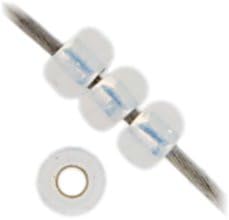 Miyuki Seed Bead 8/0 APX.22g - White Opal Silver Lined Japanese Glass Seed Beads