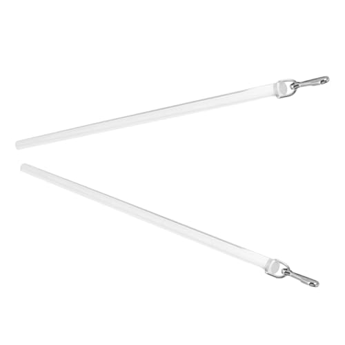 SHINEOFI Varillas para Cortinas Acrílicas Transparentes 30 CM Barra Versátil para Persianas y Visillos 2 Piezas Accesorio Resistente y Compatible para Ventanas