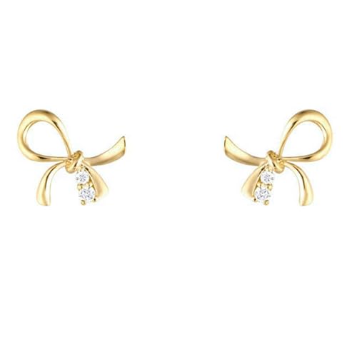 Piercing oreille nœud papillon or 18K et diamant pour femme