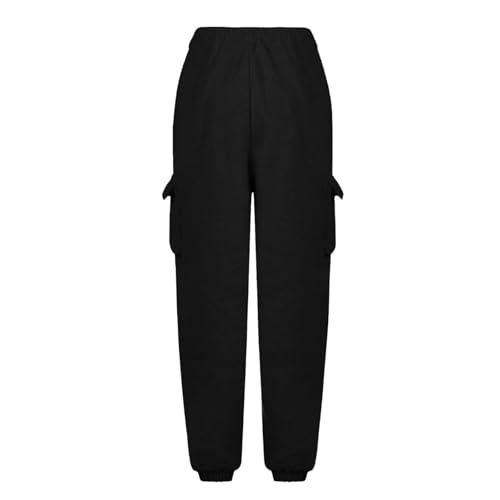 Cargo Sweatpants for Women High Waisted Baggy Casual Sweatpants Drawstring Athletic Joggers Lounge Pants with Pockets4