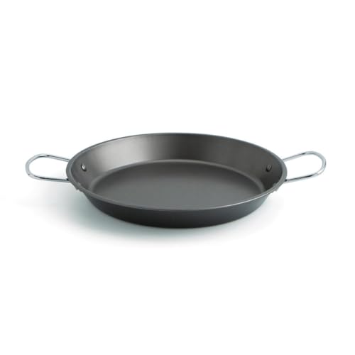 Quid Senia Paellero 6 Raciones 30cm Acero Carbonatado Apto Eléctrico Apto Vitrocerámica 2 Capas Antiadherentes