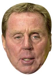 FoxyPrinting Harry Redknapp Face Party Face Fancy Dress