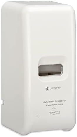 GermGuardian SD495 Automatic Hands Free Soap and Sanitizer Wall Mounted Dispenser for Office