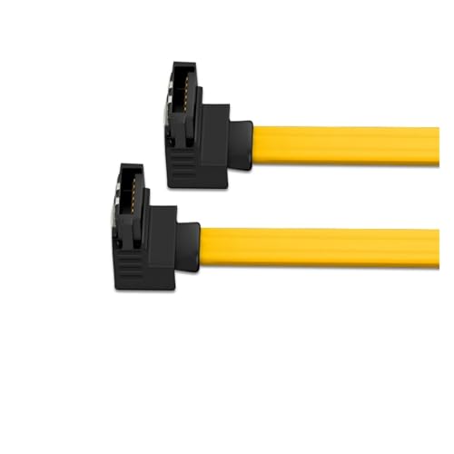 Data Cable Connection Conversion Cable SATA3 Solid State Drive Mechanical Hard Drive Optical Drive Serial Port Cable 6Gb/s Extension Cable(Double Elbow 45CM)