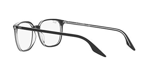 Image of Ray-Ban unisex-adult Rx5406f Low Bridge Fit Square Prescription Eyewear Frames