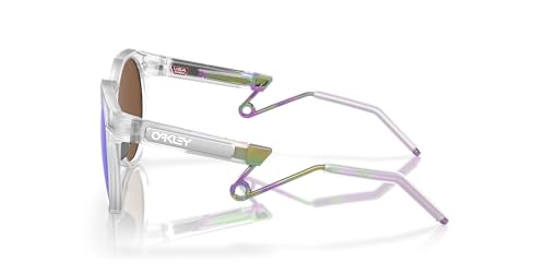 Oakley Unisex Sunglasses Matte Clear Frame, Prizm Violet Lenses, 52MM2