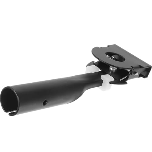 SUPVOX Abrazadera de Repuesto para Poste de Trapeador de Acero Inoxidable y Aluminio, Clip Negro de 2.0 Pulgadas Rotación 360°, Compatible para Limpieza Doméstica, Accesorio para Cabezal