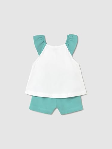 Ensemble short applique bébé fille Agathe vêtement été en coton - 3