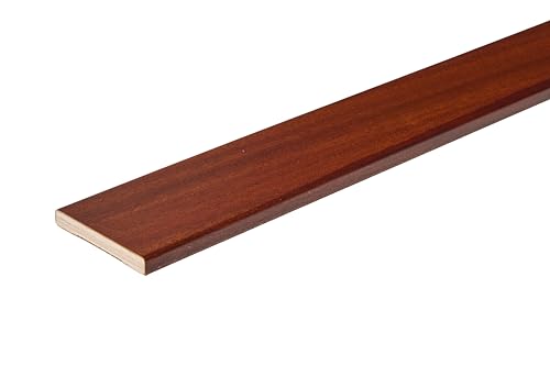 Hobby Legno - Coprifilo Rivestito In Legno Di Mogano Verniciato Mm. 70X10X2250 (Prezzo Per Ml. 11, 25)