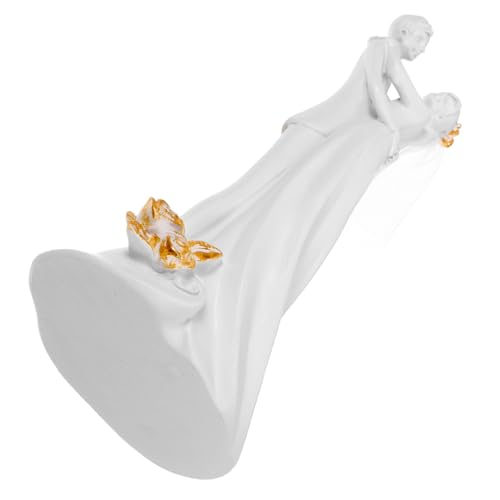 Sculpture de couple en résine au design romantique haut de gamme