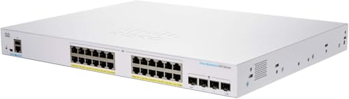Image of Cisco Business CBS250-24FP-4G Smart Switch | 24 Port GE | Full PoE | 4x1G SFP | Limited Lifetime Protection (CBS250-24FP-4G)