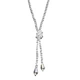 [ジュエル ボックス] JewelVOX ネックレス レディース ビーズ クリスタル ラリエット ロング Y字 大人 人気 おしゃれ クリア