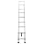 RecPro RV Aluminum Telescoping Ladder | Collapsible Extension Ladder (12.5 FT) Silver