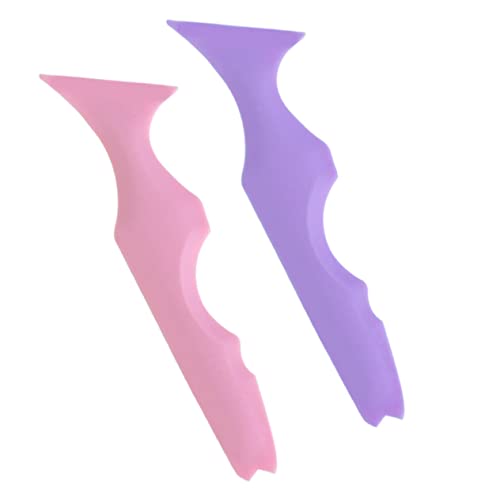 2pcs Plantillas para Cejas y Herramientas de Maquillaje de Silicona miniatura 1