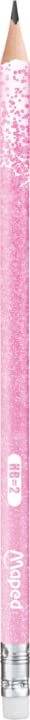 Maped, 6 x ergonomic three-sided pencils Black'PEPS with glitter barrel HB medium, 1 piece (6 pack) - Image 2