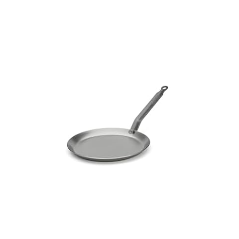 de Buyer - Patelnia do naleśników CARBONE PLUS z ciężkiej stali żelaznej - 22 cm - 5120.22