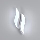 【Material】Lámpara de pared interior LED adopta materiales acrílicos y de aluminio, el marco es sólido y anticorrosivo, la transmisión de luz es uniforme y la iluminación es suficiente.