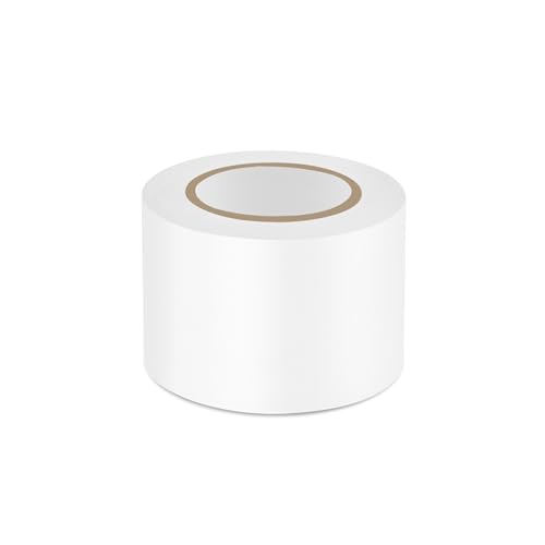 Image of 3 Pack Pipe Wrap Tape with PVC Backing, 50' Length X 2 inch Width White Insulation Tape, Chemical Resistant for Insulation and Protection of Electrical Wires, Water Pipes and Underground Pipes