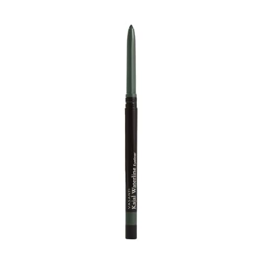 VASANTI Kajal Waterline Eyeliner Pencil - Long-lasting, Waterproof, Smudge-proof, Safe for Sensitive Eyes, Waterline Eye Liner - Opthalmologist Approved and Tested (Midnight Green)