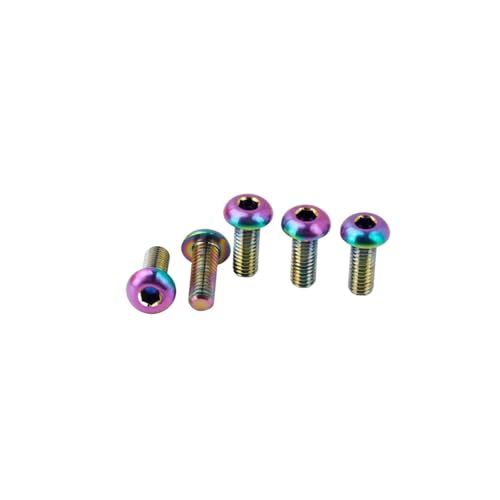 Vis M3 x 8 mm titane arc-en-ciel de haute qualité pour châssis RC 1/8